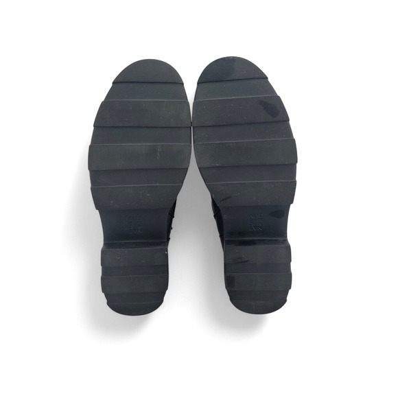 Naturalizer Julian Boots Black Leather Fur Lined Lace Up Women’s 9.5M - Picture 5 of 7